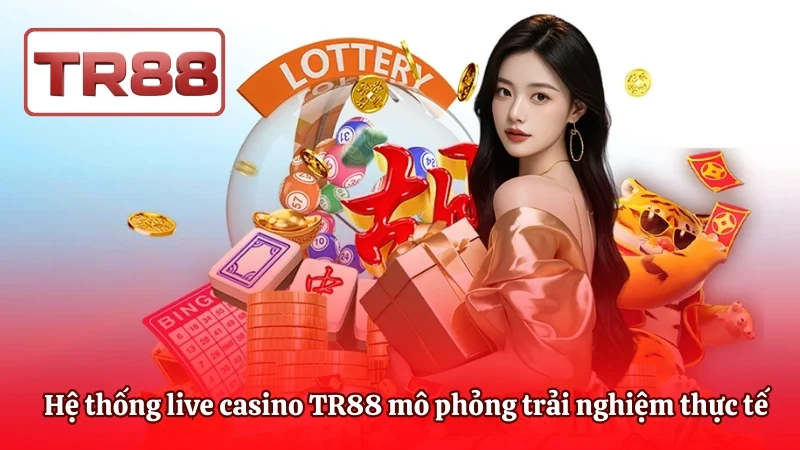 Hệ thống live casino TR88 mô phỏng trải nghiệm thực tế