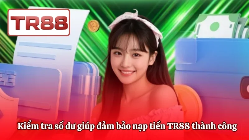 Kiểm tra số dư giúp đảm bảo nạp tiền TR88 thành công